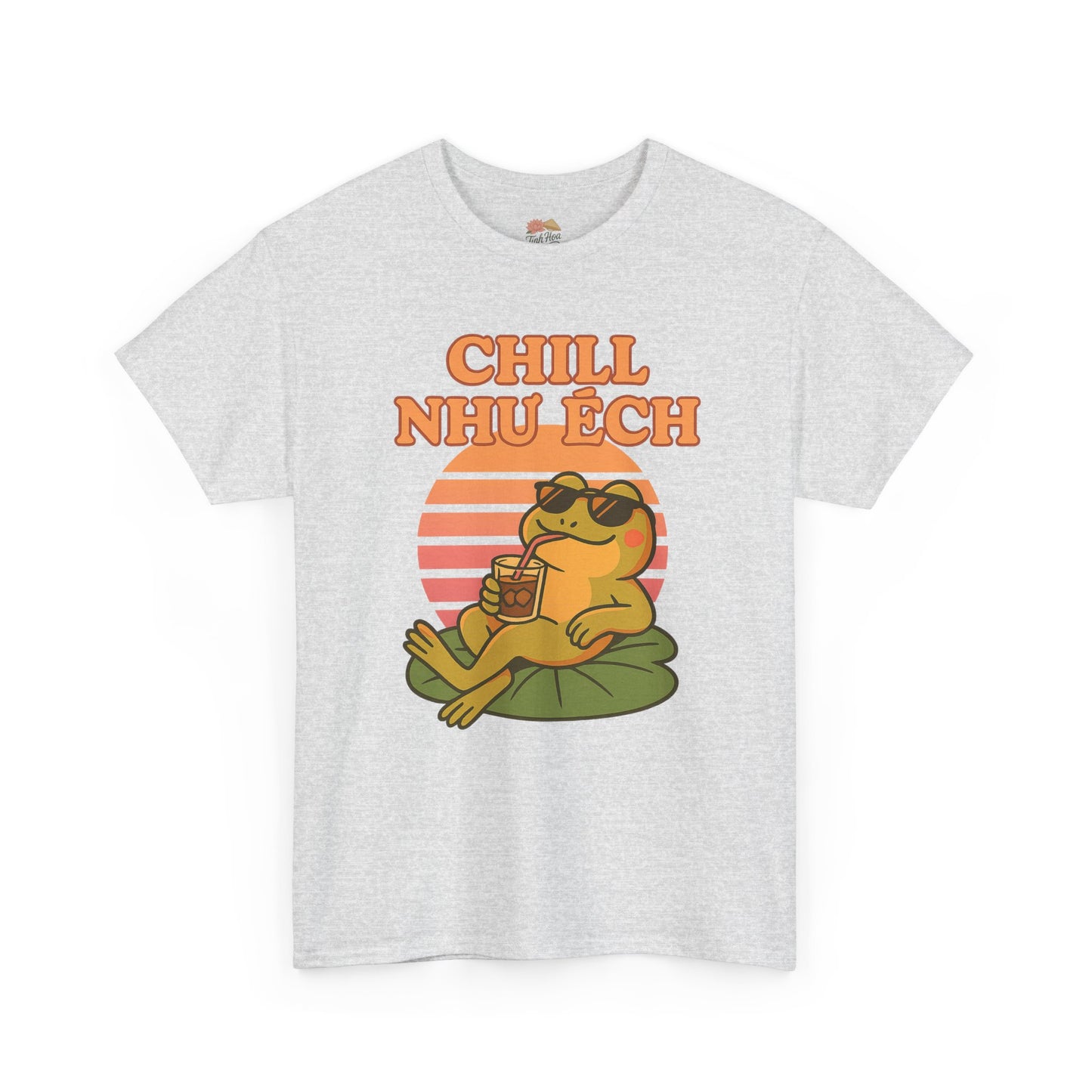 "Chill Như Ếch" – Retro Vietnamese Frog Tee