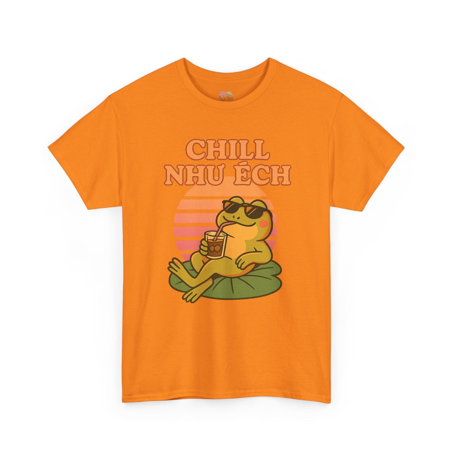 "Chill Như Ếch" – Retro Vietnamese Frog Tee