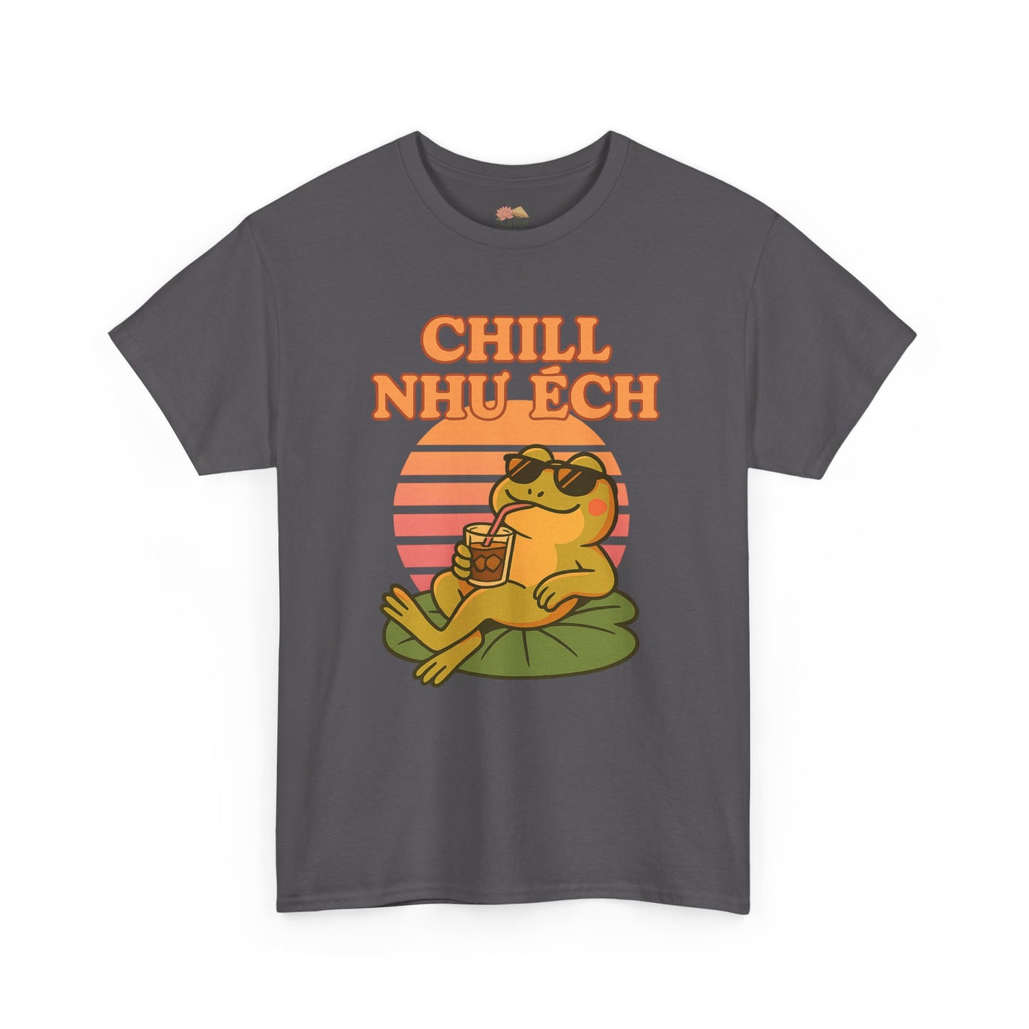 "Chill Như Ếch" – Retro Vietnamese Frog Tee