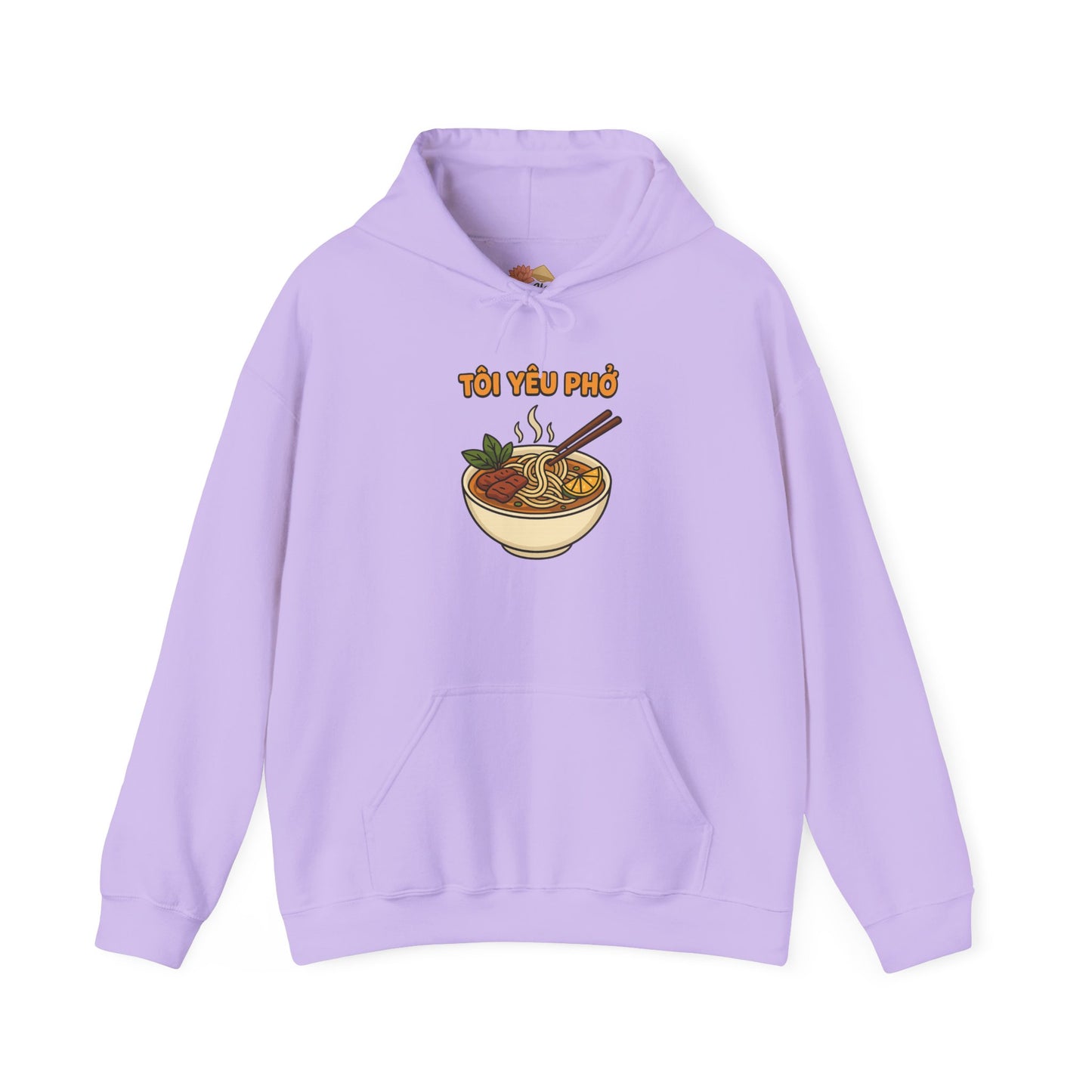 "TÔI YÊU PHỞ" Vietnamese Pho Lover Hoodie – Cute Cartoon Noodle Bowl Streetwear