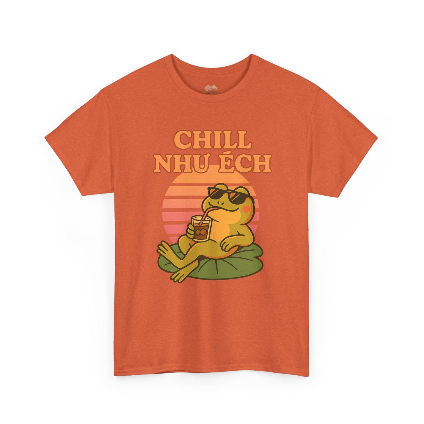 "Chill Như Ếch" – Retro Vietnamese Frog Tee
