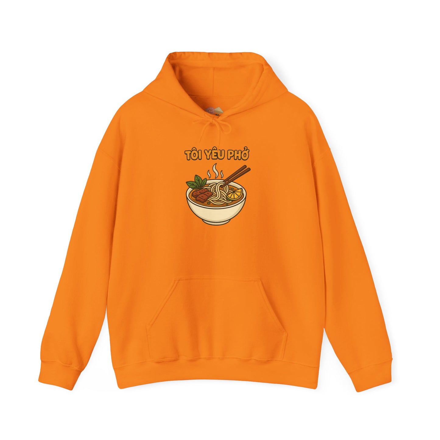 "TÔI YÊU PHỞ" Vietnamese Pho Lover Hoodie – Cute Cartoon Noodle Bowl Streetwear
