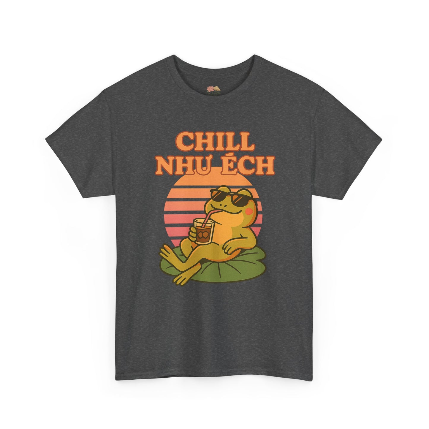 "Chill Như Ếch" – Retro Vietnamese Frog Tee