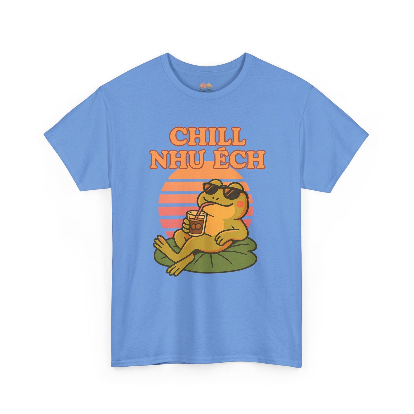 "Chill Như Ếch" – Retro Vietnamese Frog Tee