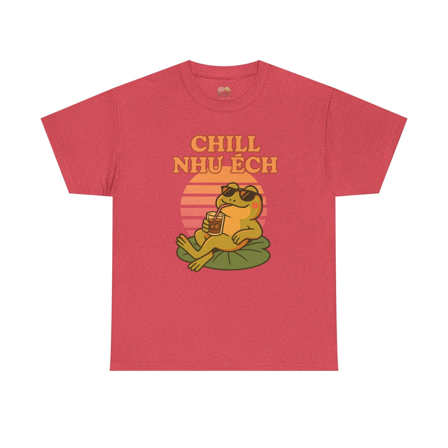 "Chill Như Ếch" – Retro Vietnamese Frog Tee