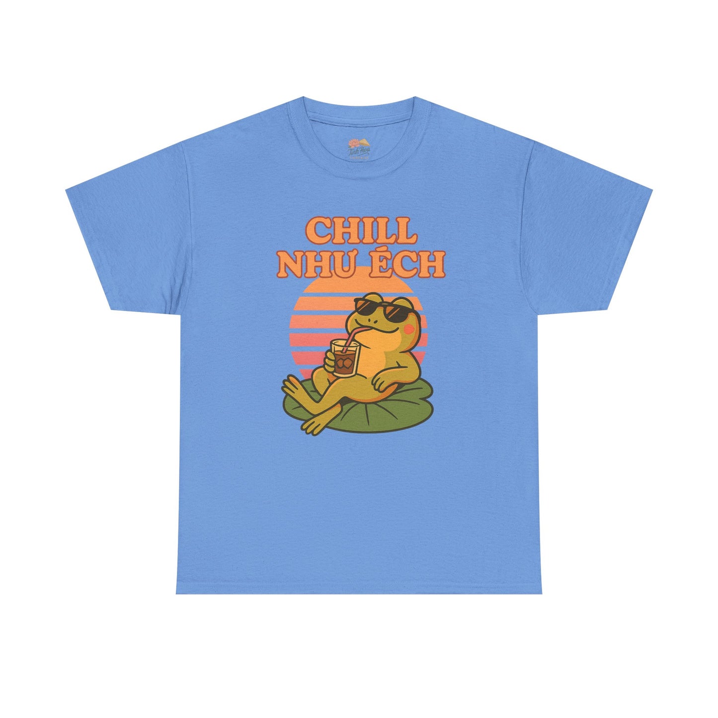 "Chill Như Ếch" – Retro Vietnamese Frog Tee
