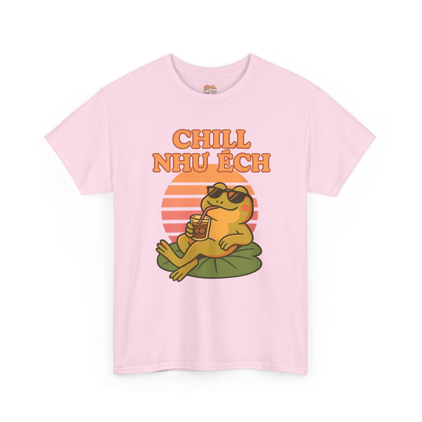 "Chill Như Ếch" – Retro Vietnamese Frog Tee