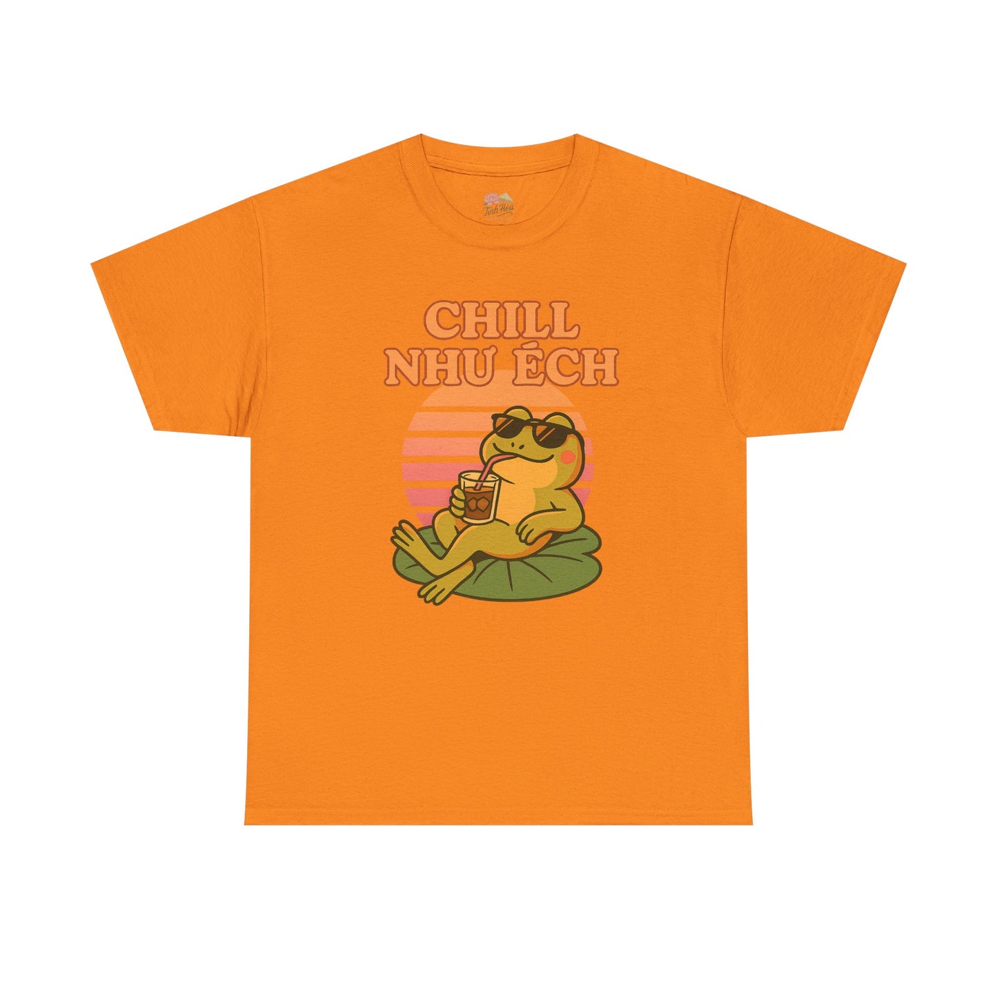 "Chill Như Ếch" – Retro Vietnamese Frog Tee