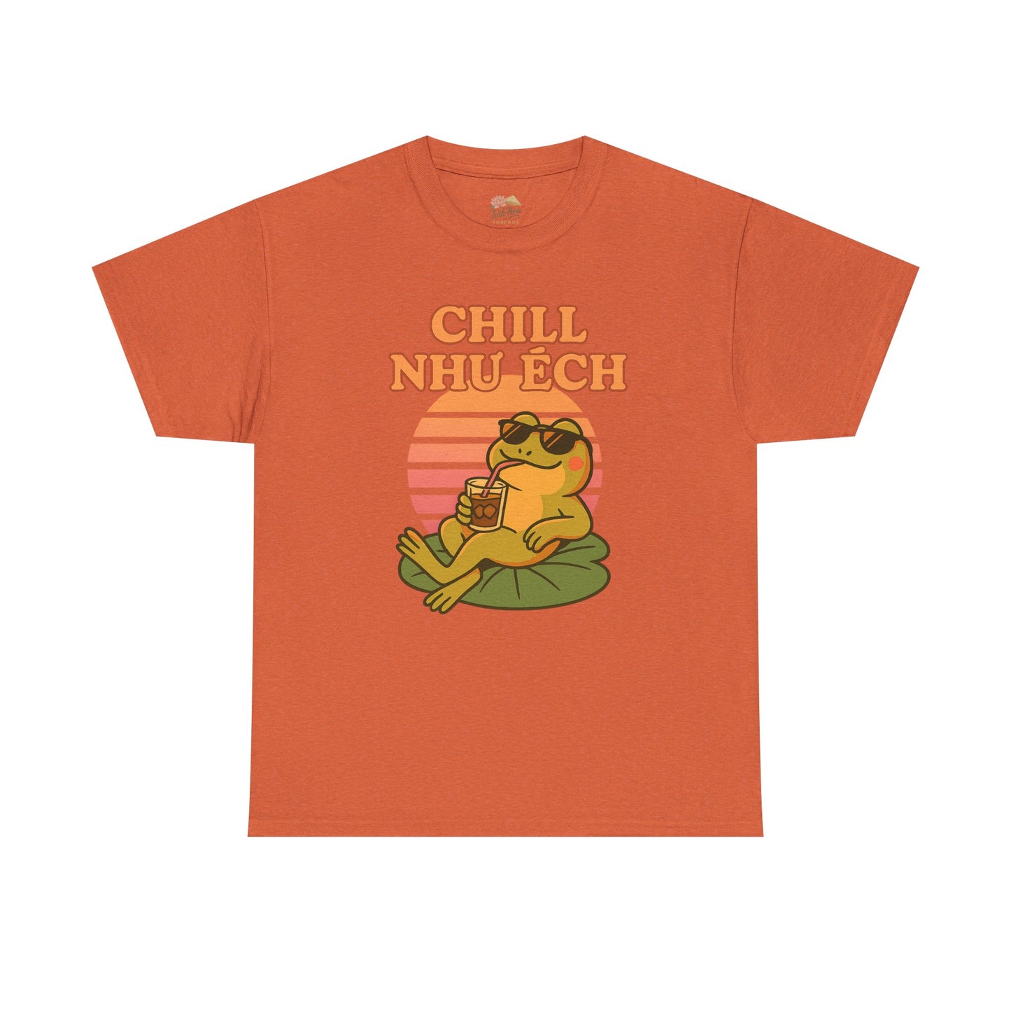 "Chill Như Ếch" – Retro Vietnamese Frog Tee