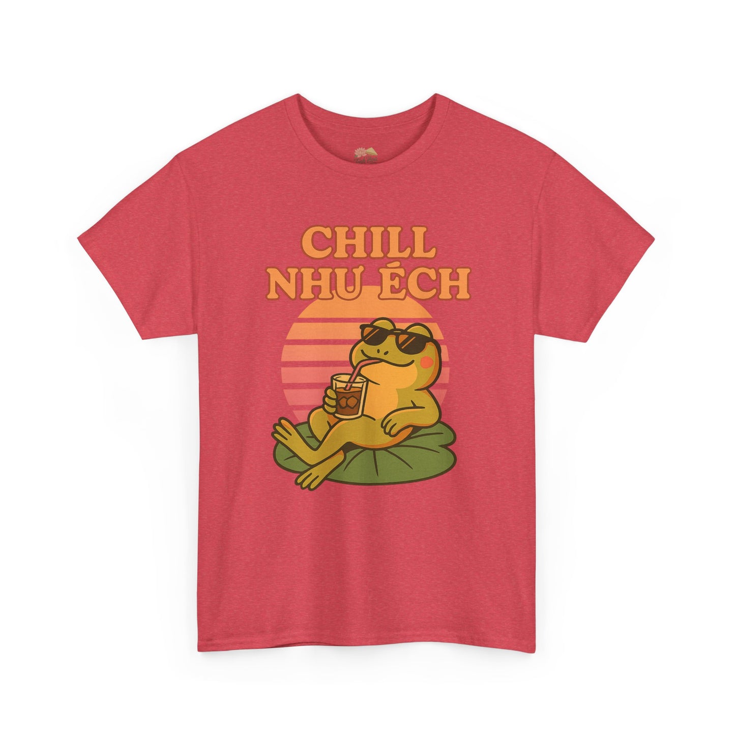 "Chill Như Ếch" – Retro Vietnamese Frog Tee