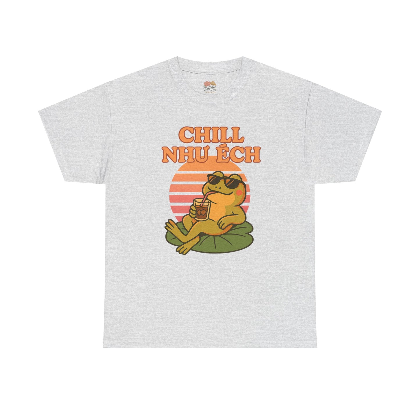 "Chill Như Ếch" – Retro Vietnamese Frog Tee