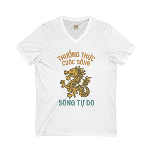 Rồng Vàng – "Sống Tự Do" Vietnamese Freedom Dragon Tee