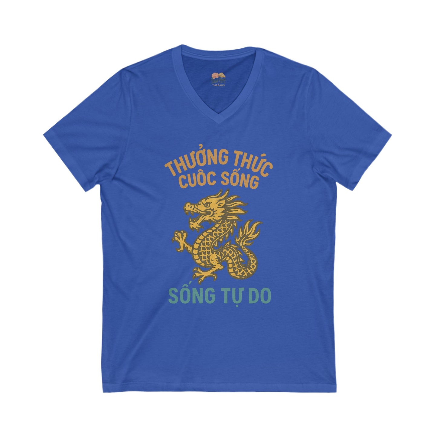 Rồng Vàng – "Sống Tự Do" Vietnamese Freedom Dragon Tee