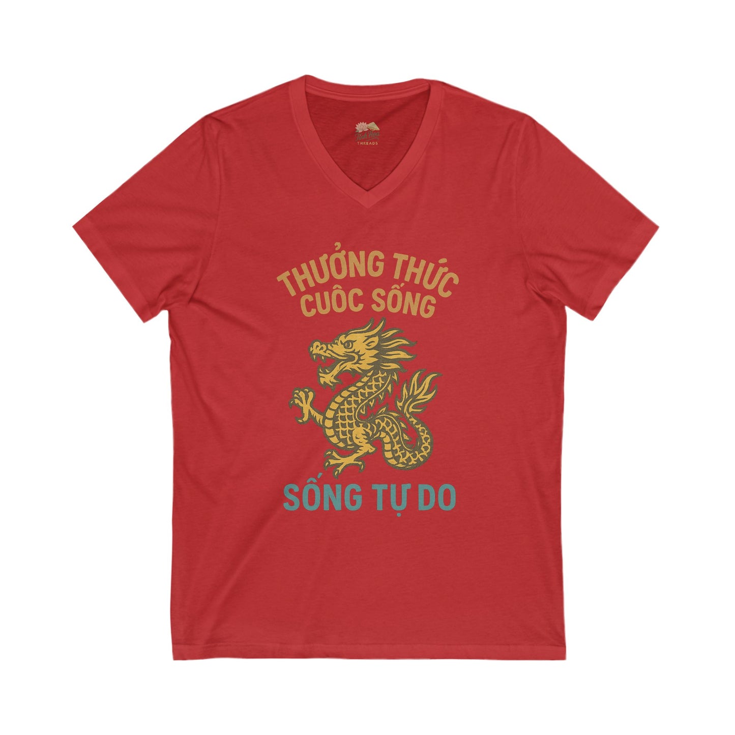 Rồng Vàng – "Sống Tự Do" Vietnamese Freedom Dragon Tee