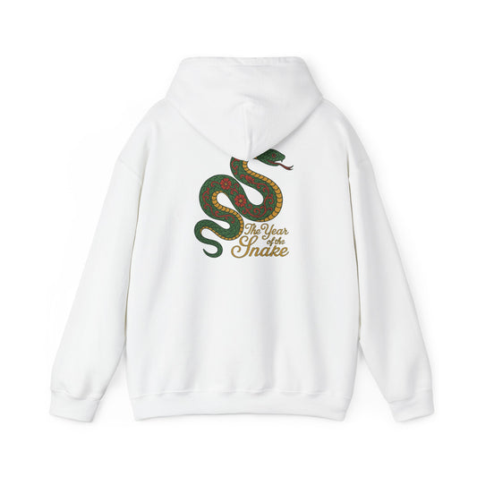 Floral Green Snake – "Year of the Snake" Vietnamese-Inspired Hoodie